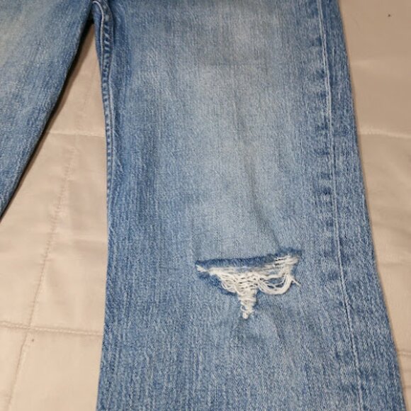 RAG & BONE | Maya Straight Leg Ankle Crop Button Jeans Whiskered Made In USA 27 - Picture 7 of 16